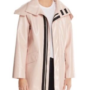 Avec Les Filles Patent Rain Coat